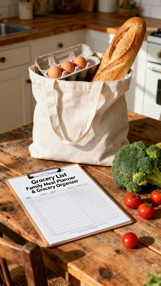 Family Meal Planner & Grocery Organizer
